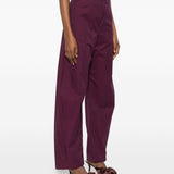 Pantaloni con cintura in bordeaux Magda butrym - donna 