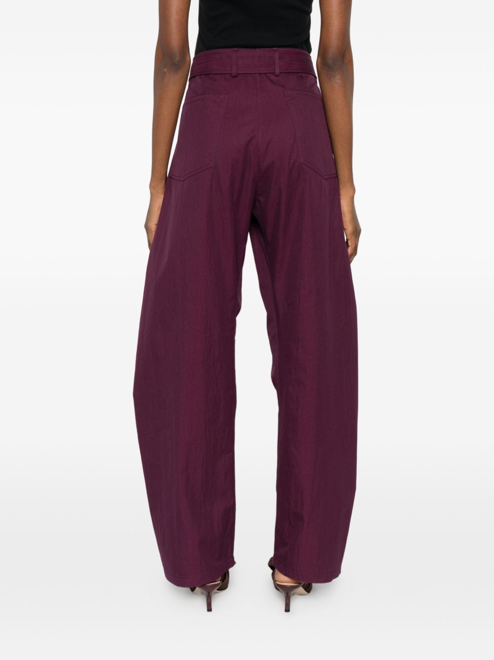 Pantaloni con cintura in bordeaux Magda butrym - donna 