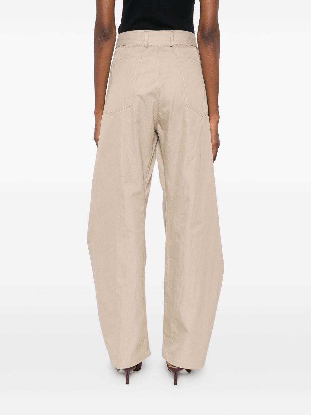 Pantaloni con cintura in beige Magda butrym - donna 