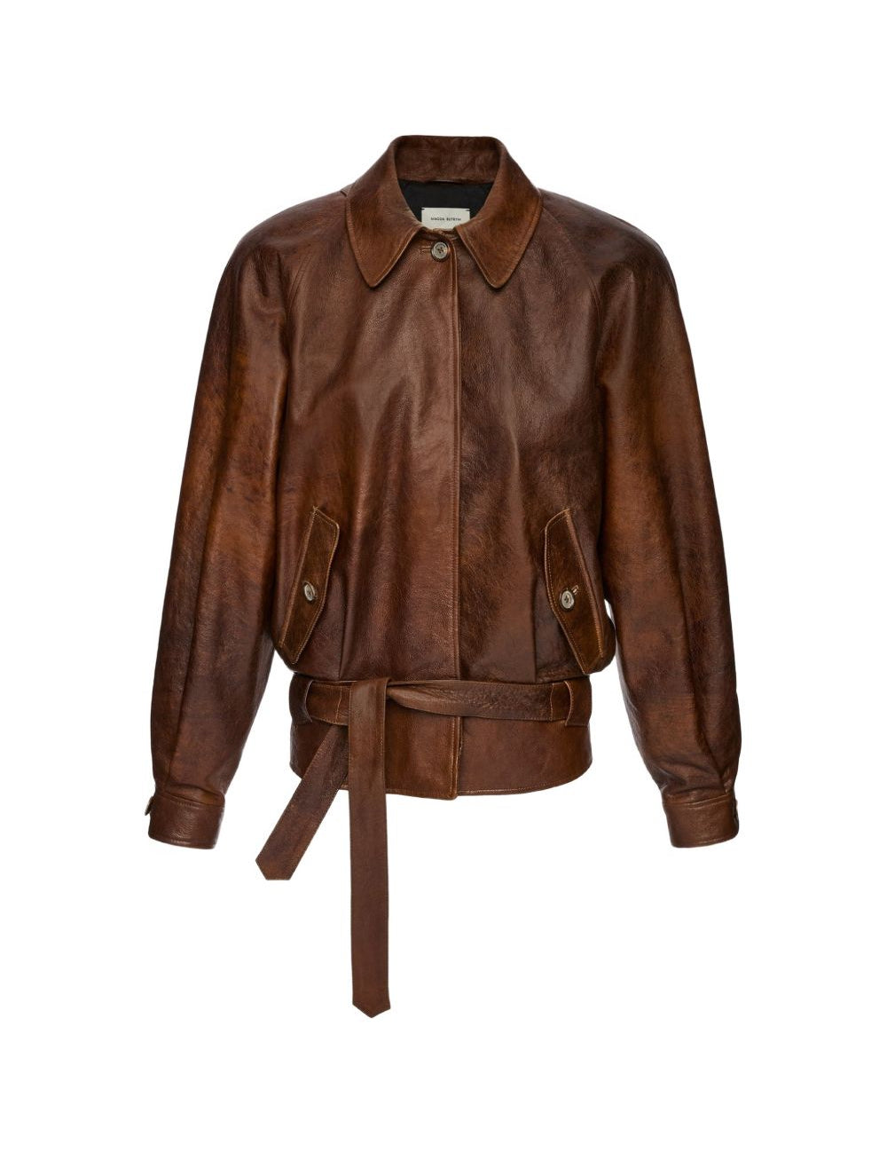 Giacca oversize con cintura in marrone Magda Butrym - donn 