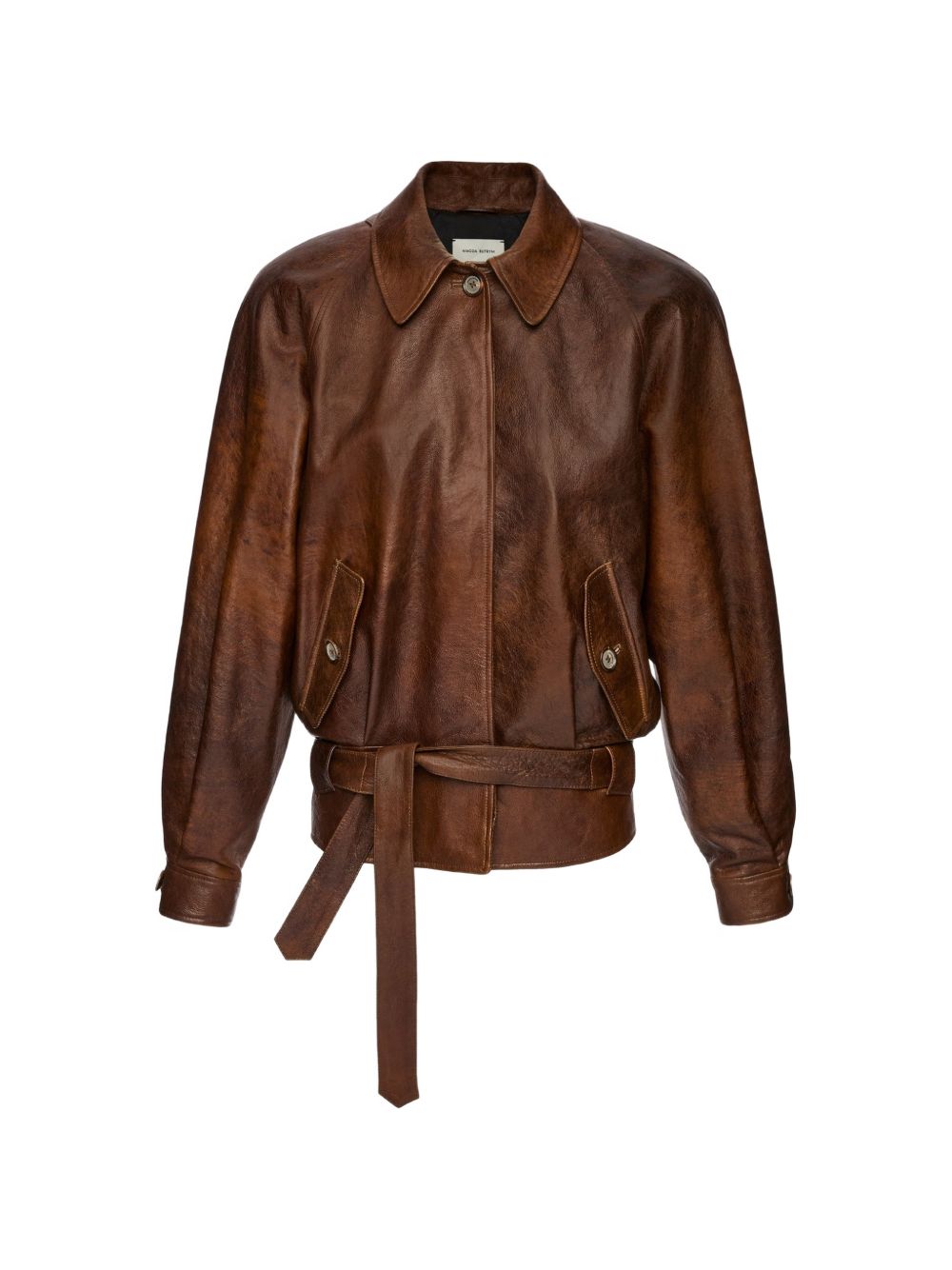 Giacca oversize con cintura in marrone Magda Butrym - donn 