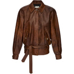 Giacca oversize con cintura in marrone Magda Butrym - donn 