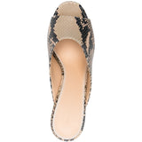 Mules con borchie in pelle stampata marrone Magda butrym - donna 