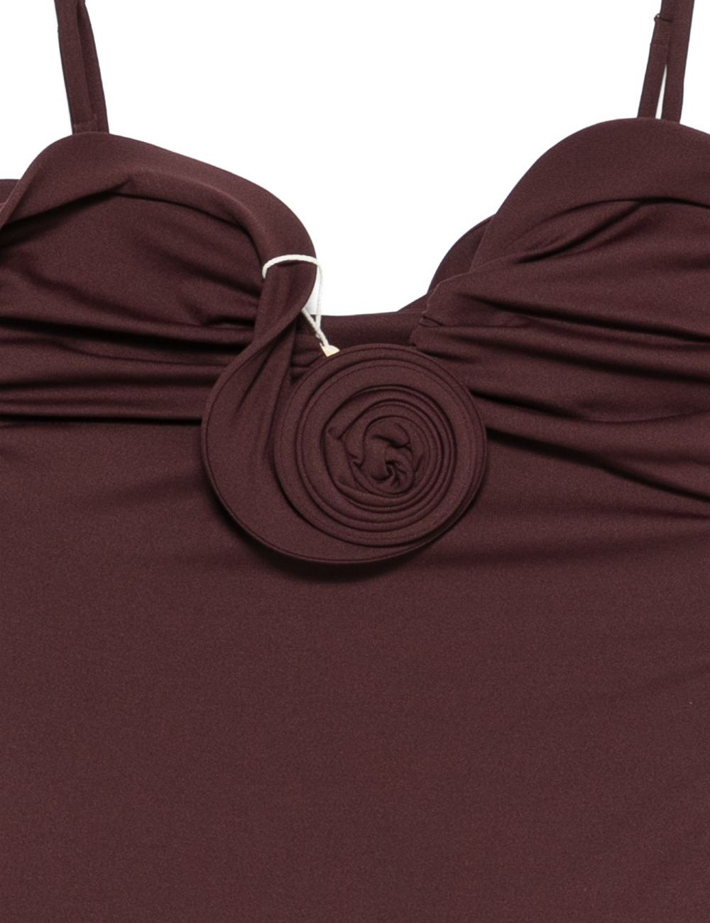 Costume da bagno con dettaglio fiori in bordeaux Magda butrym - donna 