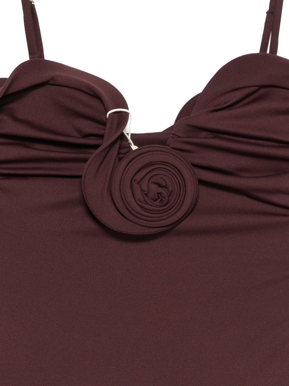 Costume da bagno con dettaglio fiori in bordeaux Magda butrym - donna 
