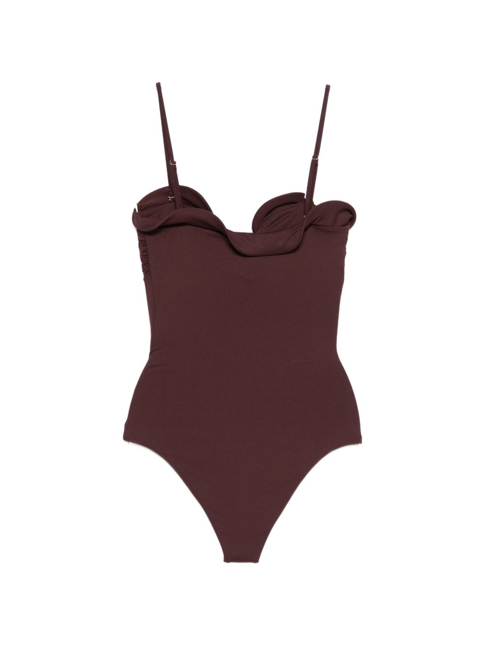 Costume da bagno con dettaglio fiori in bordeaux Magda butrym - donna 
