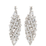 Orecchini decorati con cristalli in argento Magda butrym - donna 