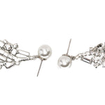 Orecchini decorati con cristalli in argento Magda butrym - donna 