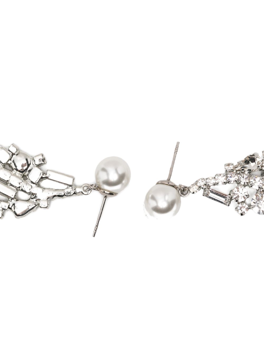 Orecchini decorati con cristalli in argento Magda butrym - donna 