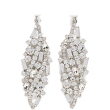 Orecchini decorati con cristalli in argento Magda butrym - donna 