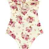 Costume da bagno RE26 a fiori in beige e rosa Magda butrym - donna 