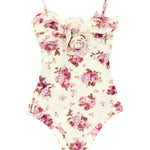 Costume da bagno RE26 a fiori in beige e rosa Magda butrym - donna 