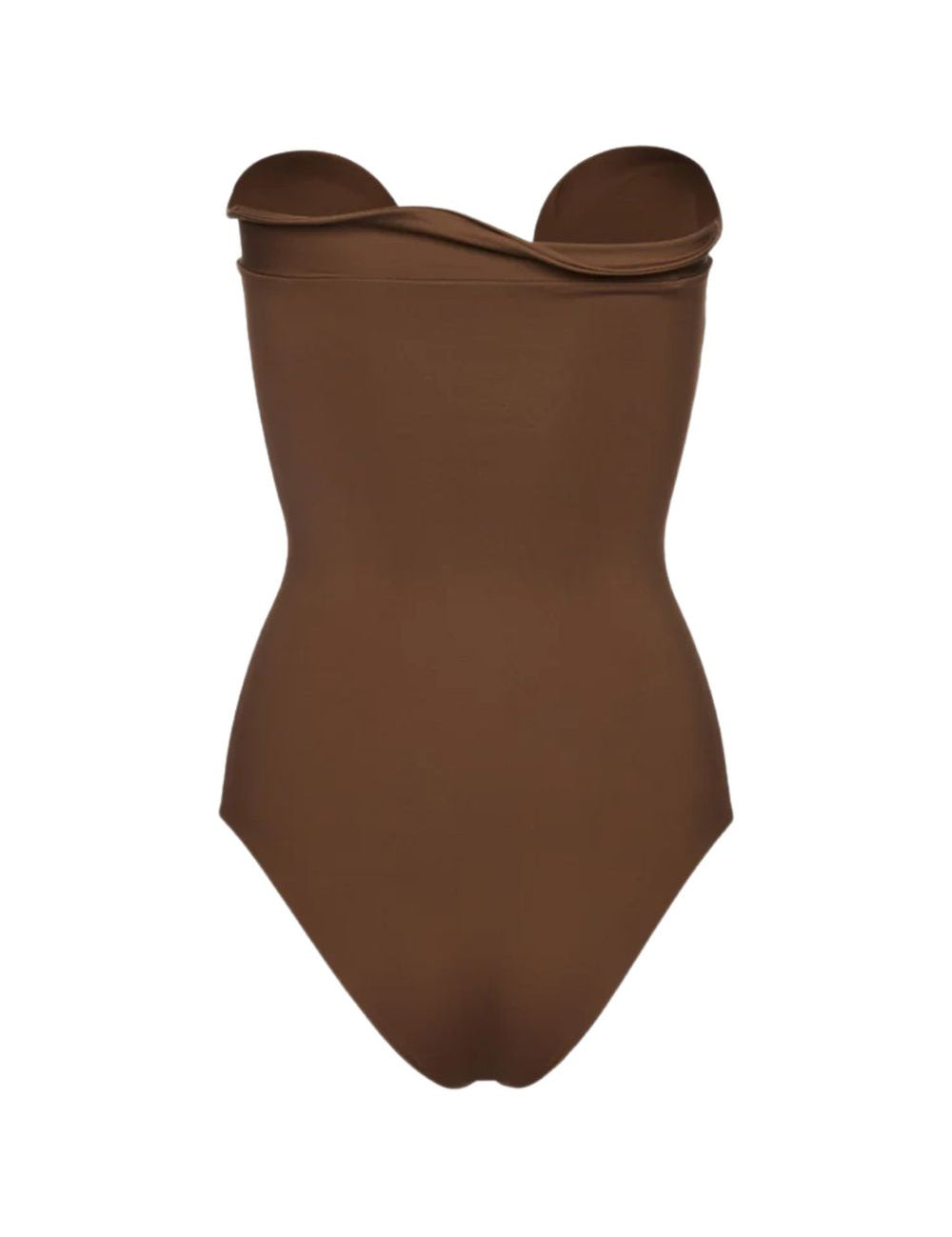 Costume da bagno con ruches in marrone Magda butrym - donna 