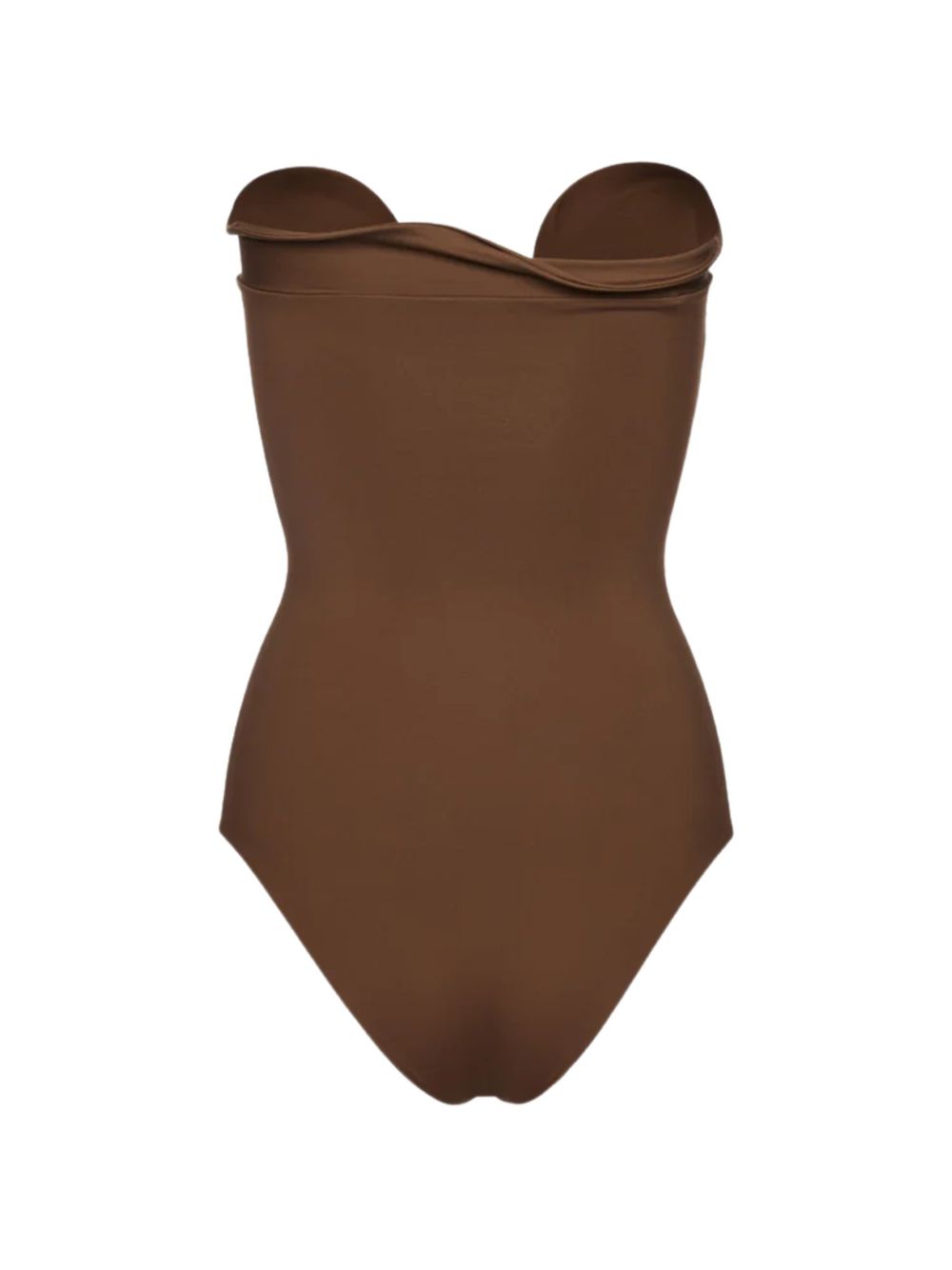 Costume da bagno con ruches in marrone Magda butrym - donna 