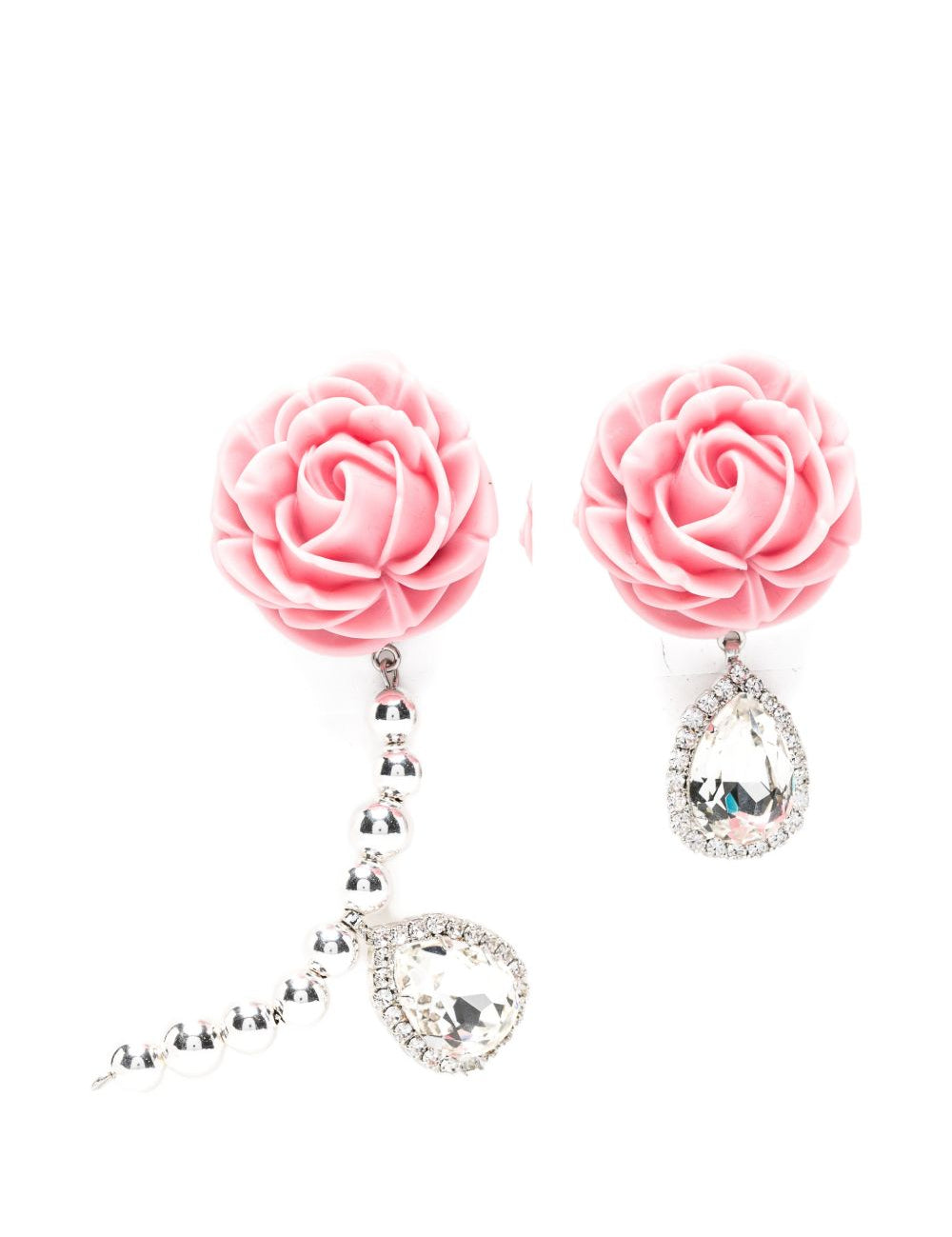 Orecchini con dettagli floreali con cristalli in rosa Magda butrym - donna 