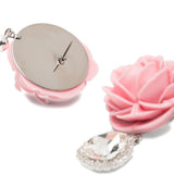 Orecchini con dettagli floreali con cristalli in rosa Magda butrym - donna 