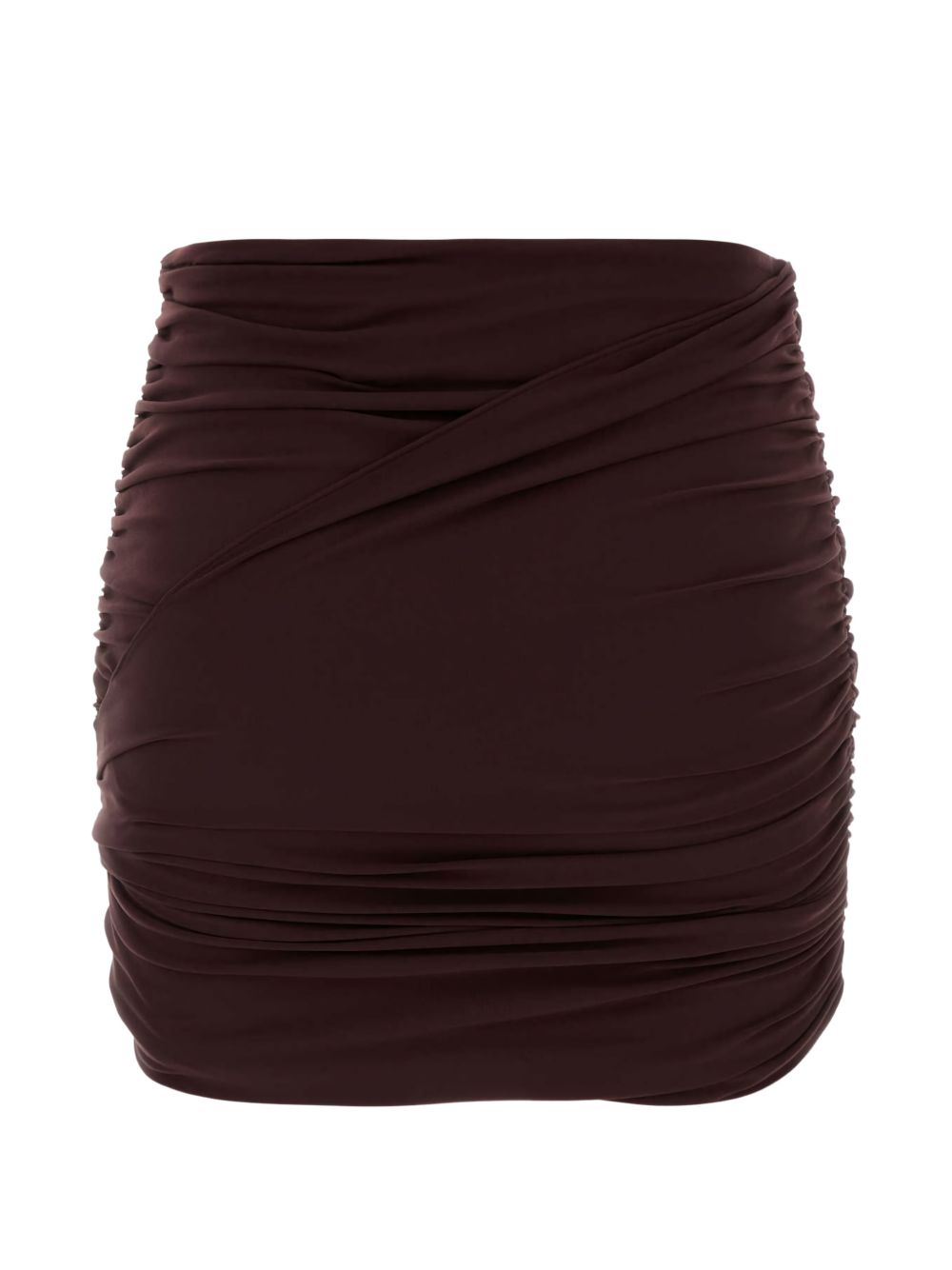 Minigonna con ruches in bordeaux Magda butrym - donna 
