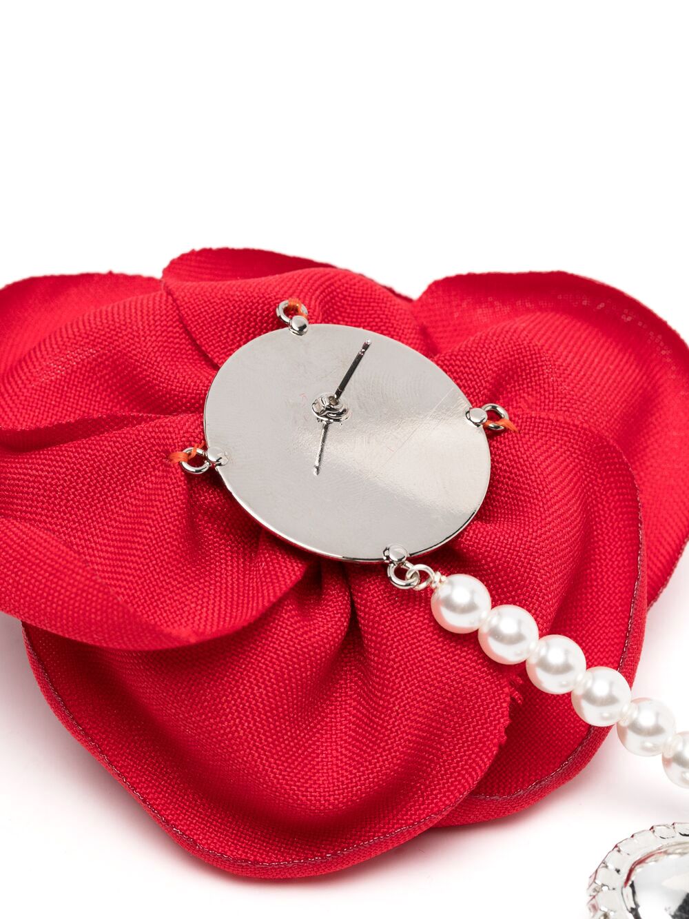 Orecchini con decorazioni floreali in rosso Magda butrym - donna 