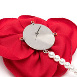 Orecchini con decorazioni floreali in rosso Magda butrym - donna 