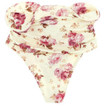 Slip bikini con stampa a fiori in beige e rosa Magda butrym - donna 