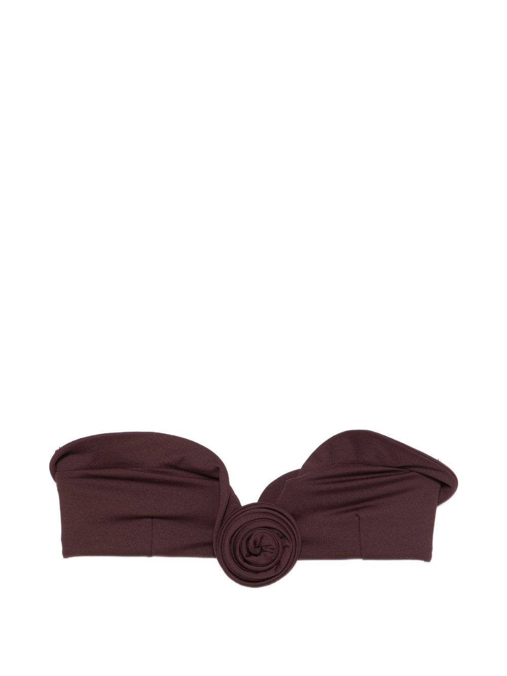 Top bikini con dettaglio a rosetta in bordeaux Magda butrym - donna 