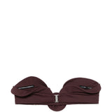 Top bikini con dettaglio a rosetta in bordeaux Magda butrym - donna 