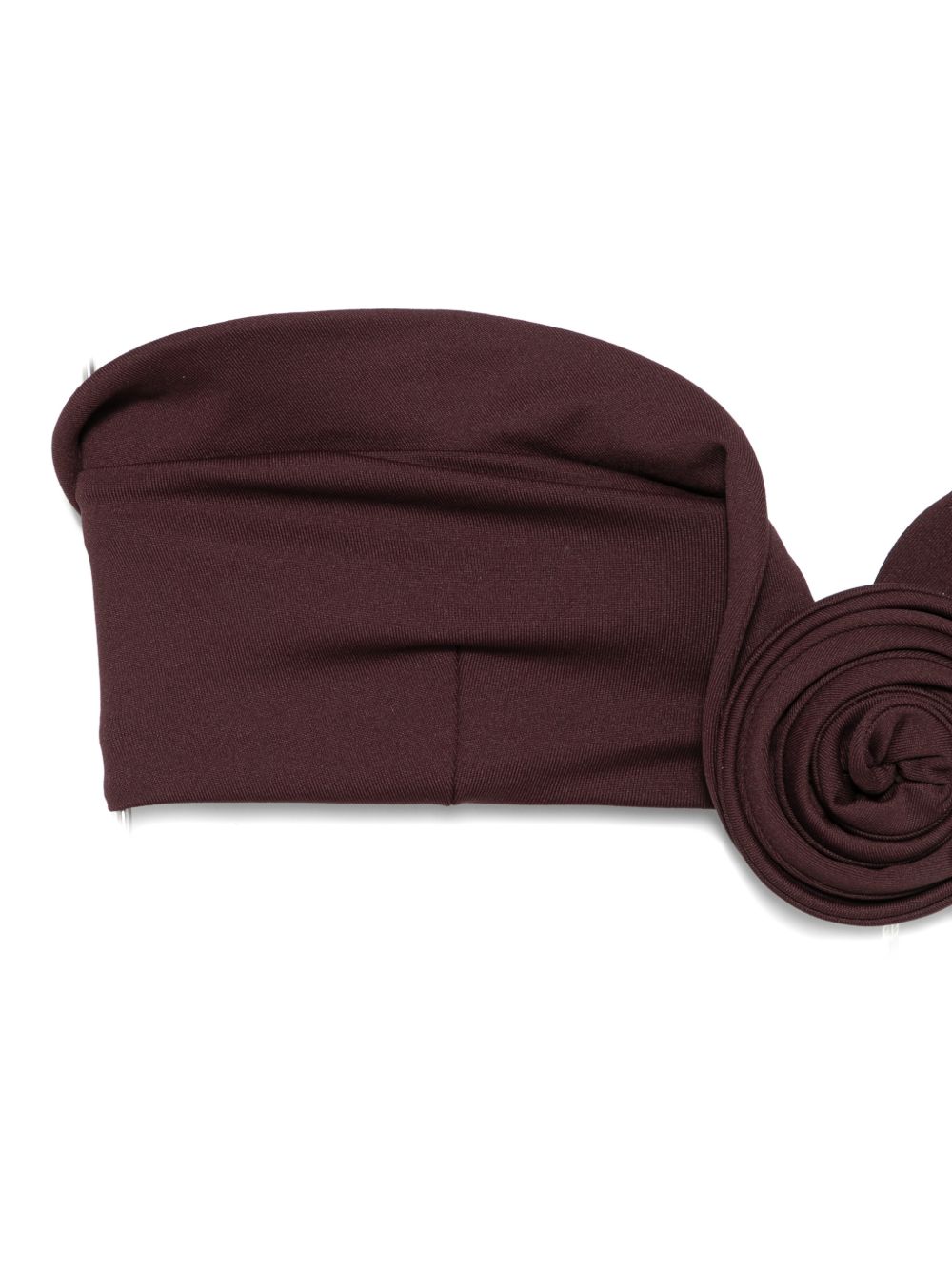 Top bikini con dettaglio a rosetta in bordeaux Magda butrym - donna 