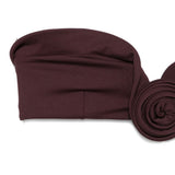 Top bikini con dettaglio a rosetta in bordeaux Magda butrym - donna 