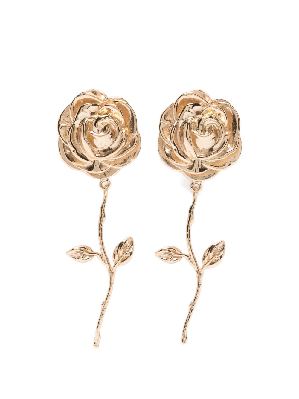 Orecchini con rosa in oro Magda butrym - donna 
