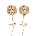 Orecchini con rosa in oro Magda butrym - donna 