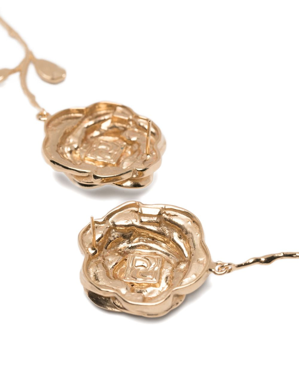 Orecchini con rosa in oro Magda butrym - donna 