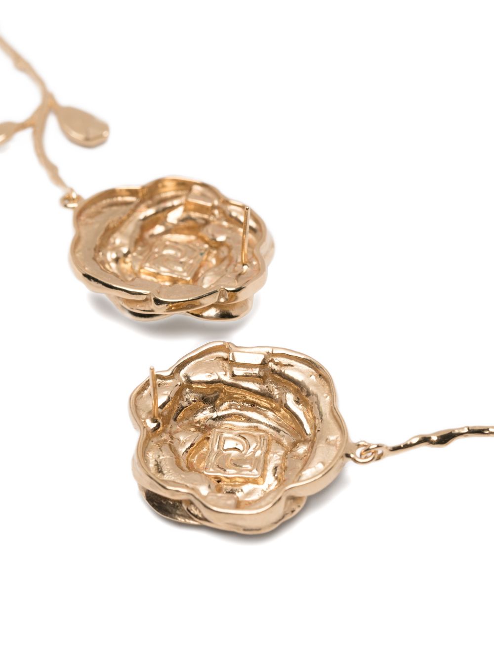 Orecchini con rosa in oro Magda butrym - donna 