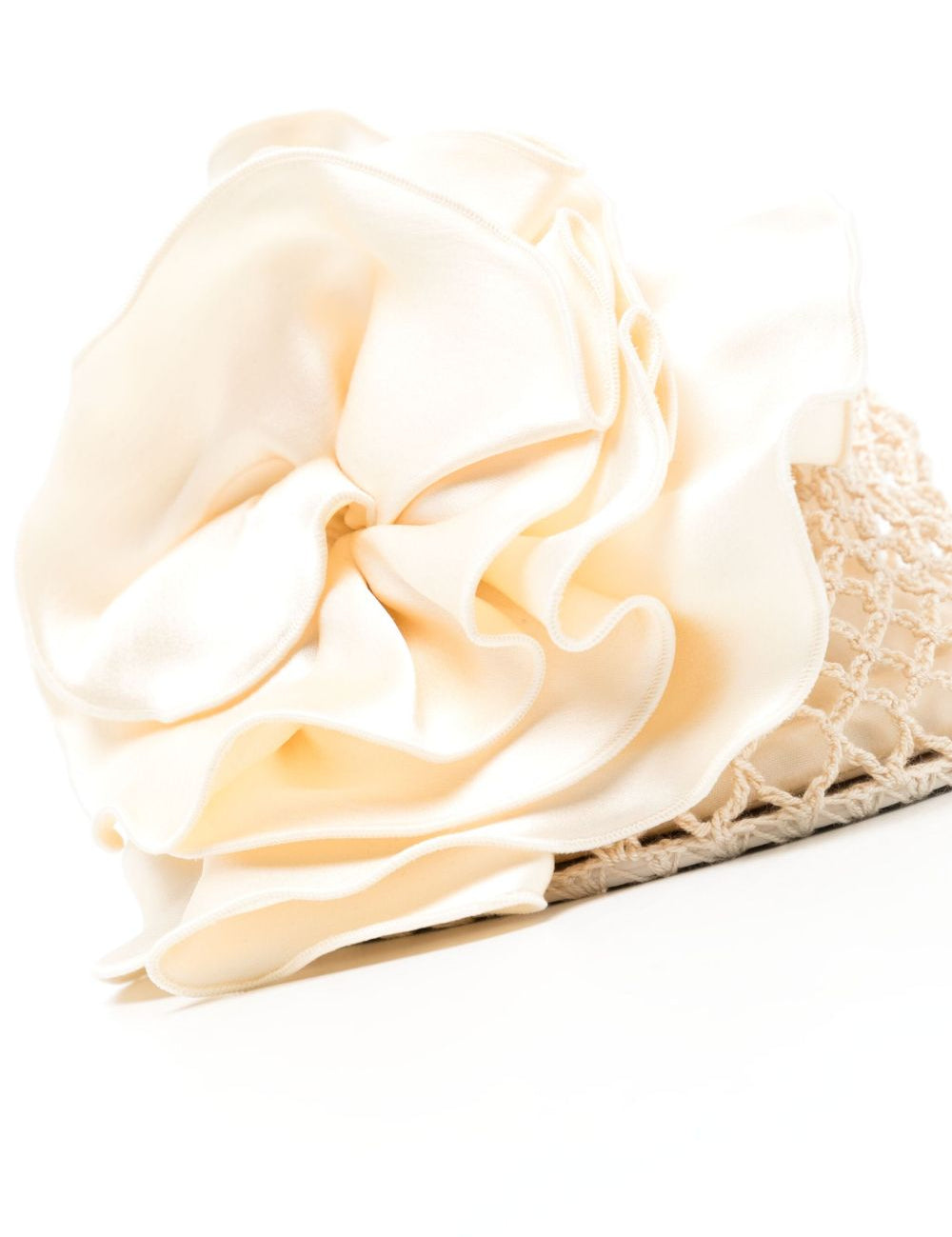 Borsa devana con applicazioni floreali in crema Magda butrym - donna 
