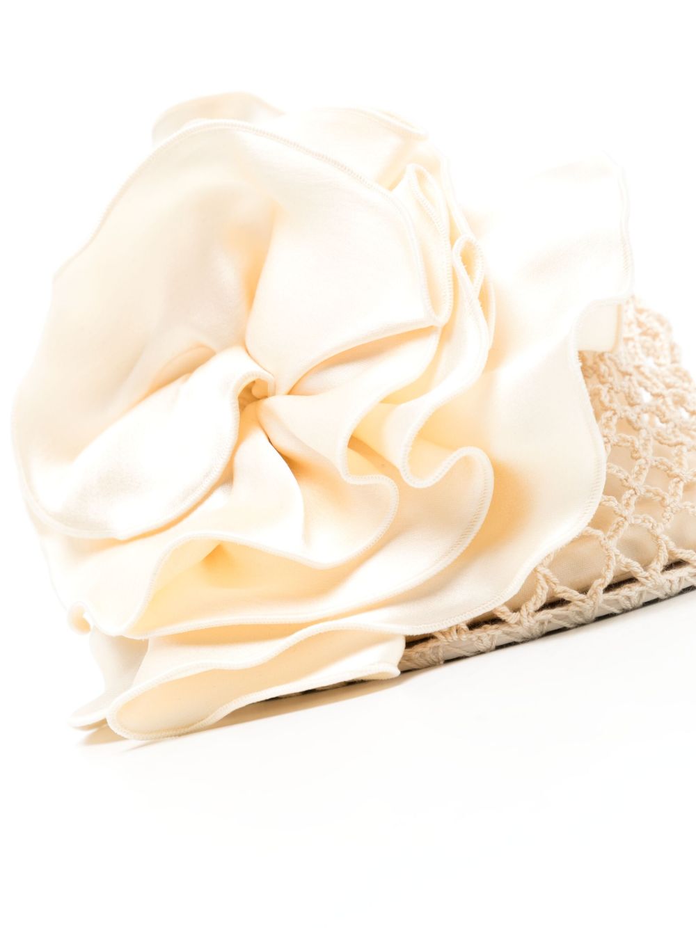 Borsa devana con applicazioni floreali in crema Magda butrym - donna 