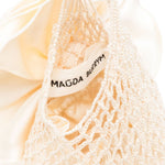 Borsa devana con applicazioni floreali in crema Magda butrym - donna 