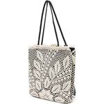 Borsa a mano julia all'uncinetto in nero e crema Magda butrym - donna 