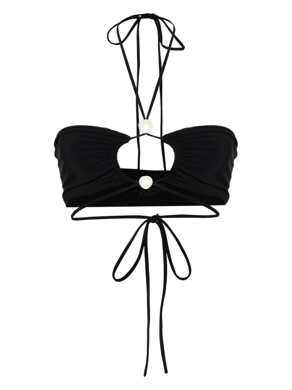 Top bikini in nero Magda butrym - donna 