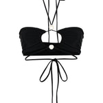 Top bikini in nero Magda butrym - donna 