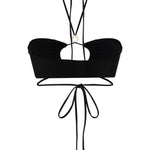 Top bikini in nero Magda butrym - donna 