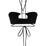Top bikini in nero Magda butrym - donna 