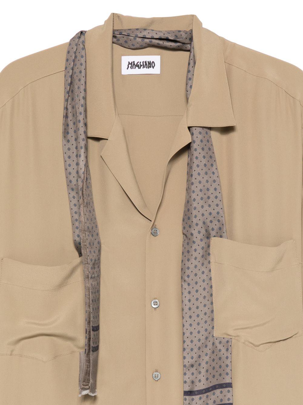 Camicia a maniche corte Pasolini in beige Magliano  - uomo 