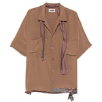 Camicia a maniche corte Pasolini in marrone Magliano  - uomo 
