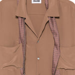 Camicia a maniche corte Pasolini in marrone Magliano  - uomo 
