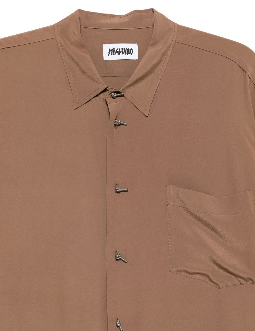 Camicia a maniche corte trekking in marrone Magliano - uomo 