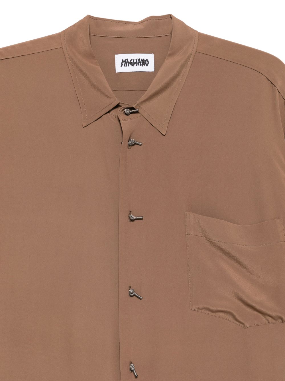 Camicia a maniche corte trekking in marrone Magliano - uomo 