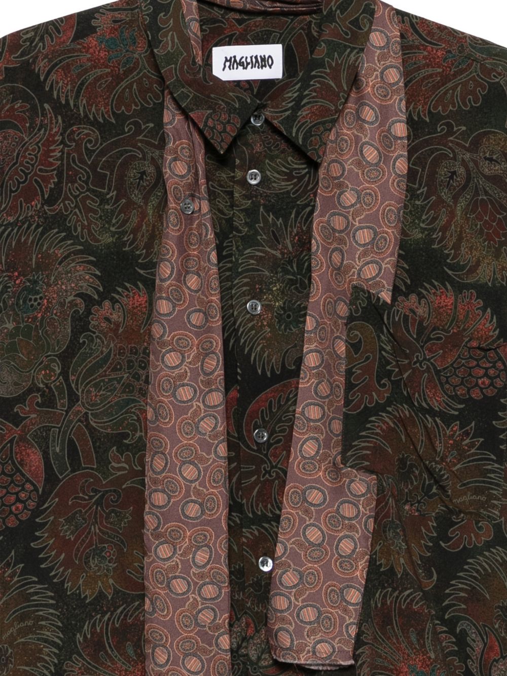 Camicia a maniche lunghe Liquid Penna in verde Magliano - uomo 