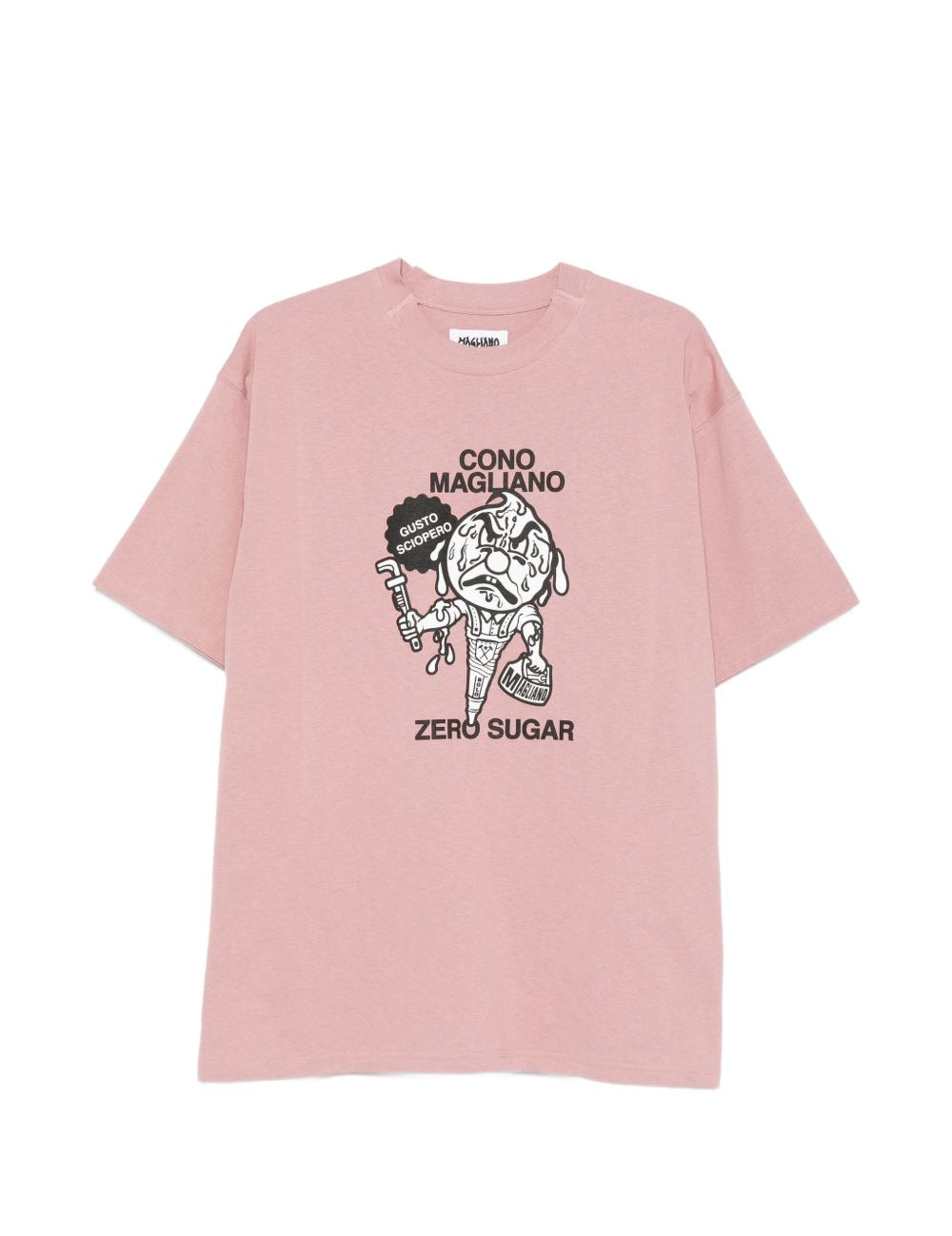 T-shirt con stampa in rosa Magliano  - uomo 
