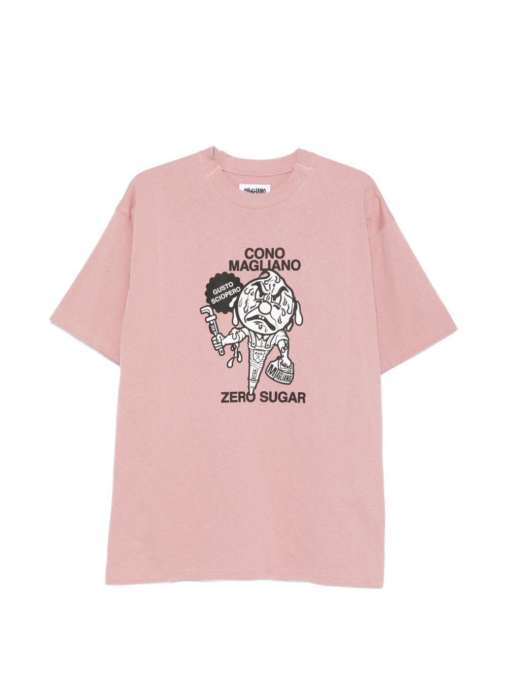 T-shirt con stampa in rosa Magliano  - uomo 