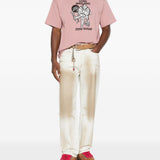 T-shirt con stampa in rosa Magliano  - uomo 