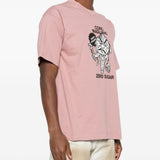 T-shirt con stampa in rosa Magliano  - uomo 